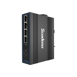 SIS65-1FX4TX-mini Switch Công nghiệp Scodeno 5 cổng 1*100 Base-FX, 4*10/100 Base-TX None PoE